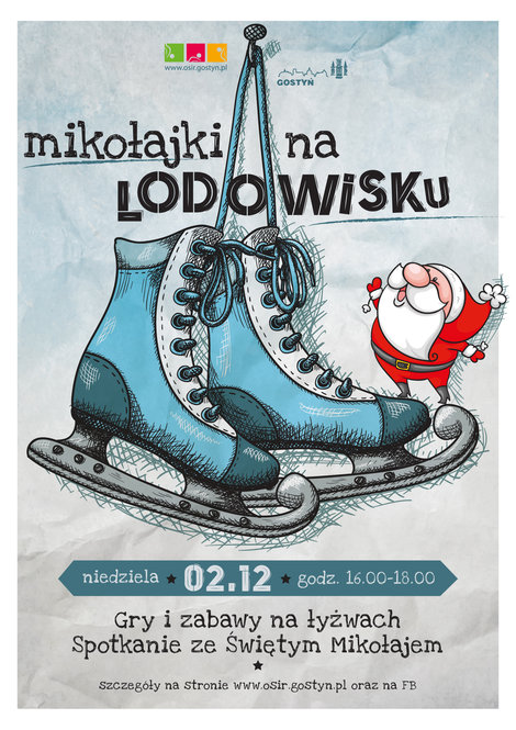 Informacja - Święty Mikołaj na lodowisku - 02.12.2018r.
