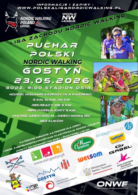 Zawody Pucharu Polski w Nordic Walking_23 maja 2026r.
