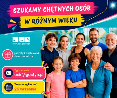 OSiR Gostyń szuka chętnych osób!